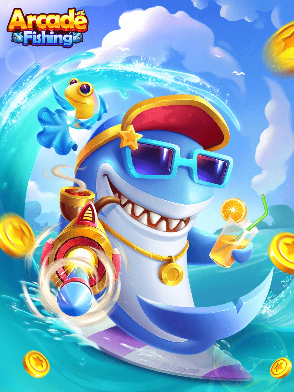Ilustrasi permainan tembak ikan di lobi ZEUS138